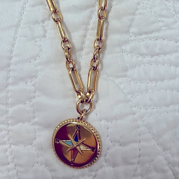 NWOT Kate spade compass necklace